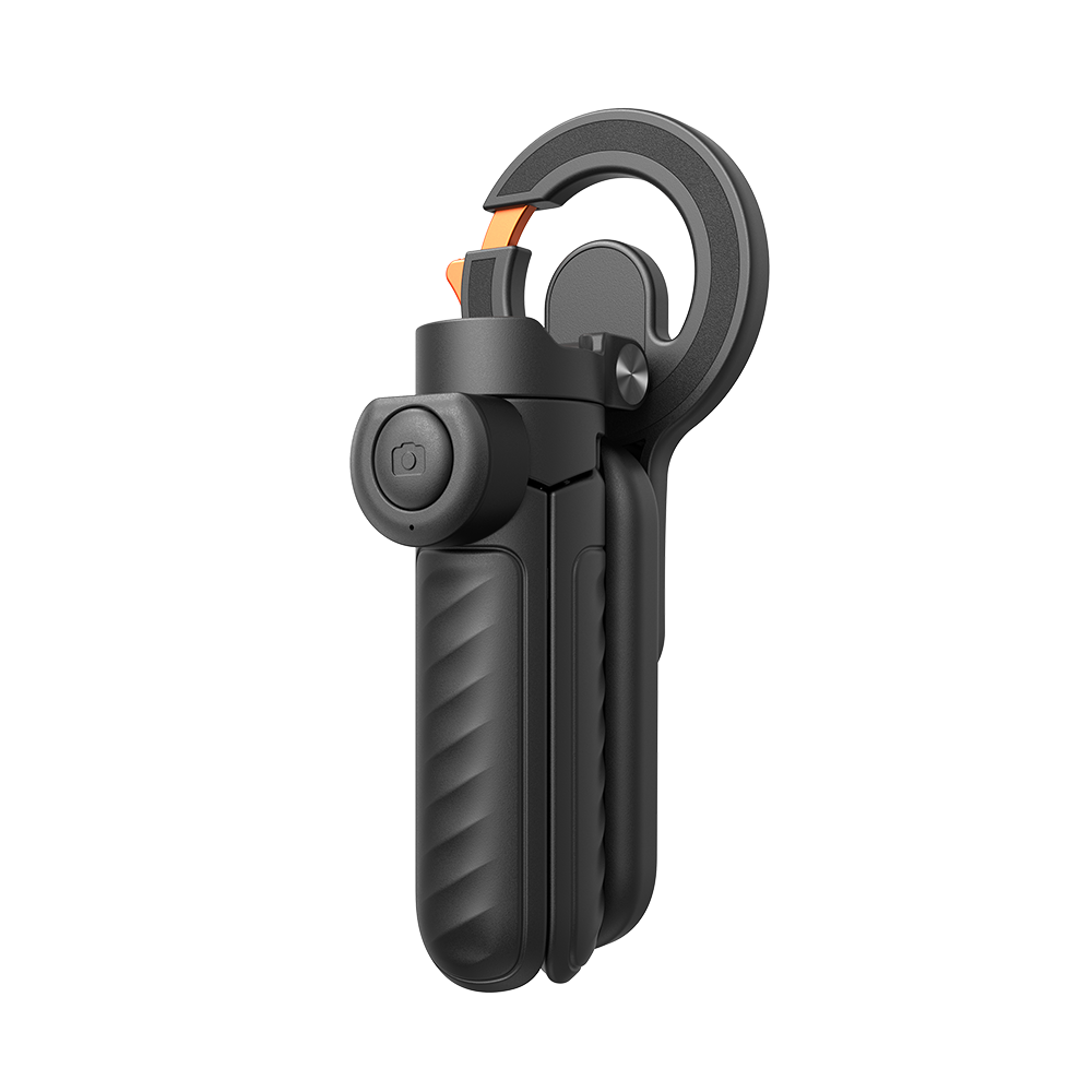 4-in-1 Magnetic Selfie Stick with Carabiner