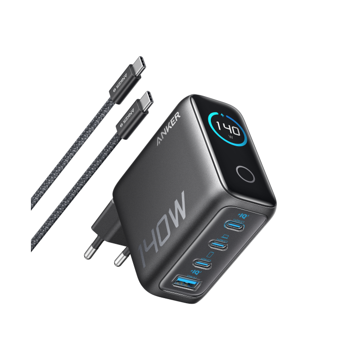 Ładowarka z serii Anker Laptop (140 W, 4 porty, PD 3.1) z kablem USB-C