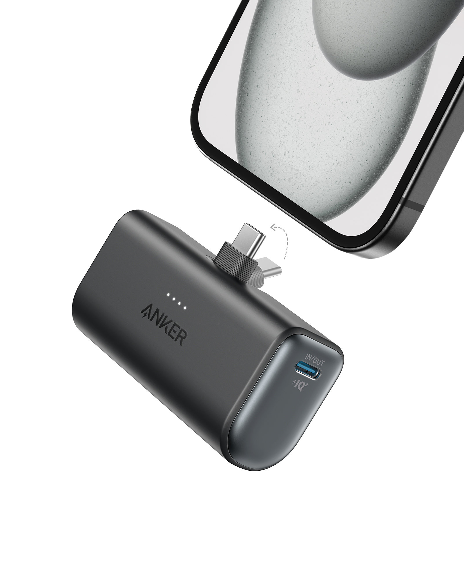 Anker Nano Powerbank (22,5W, Integrierter USB-C Konnektor)