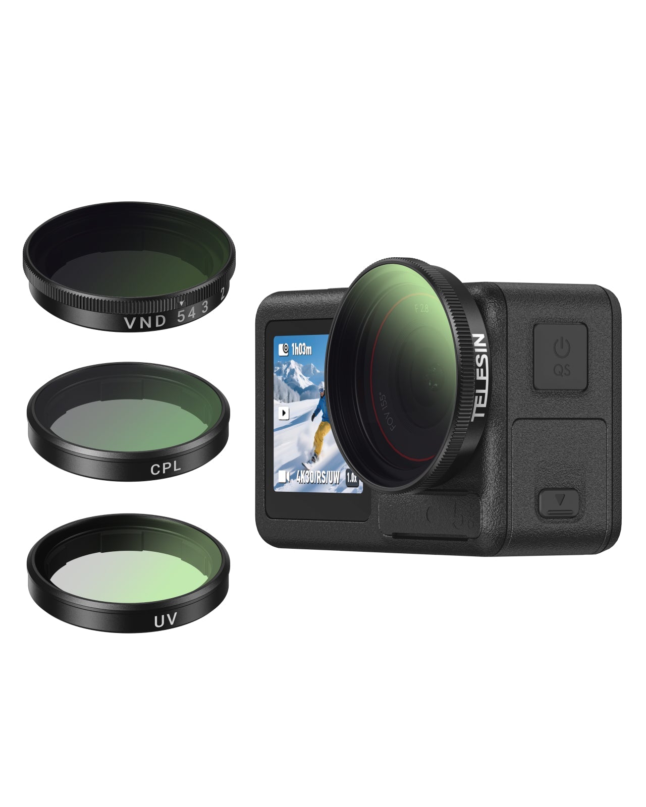 Filter Kits (CPL/ND2-32/UV) for Action 5/4/3