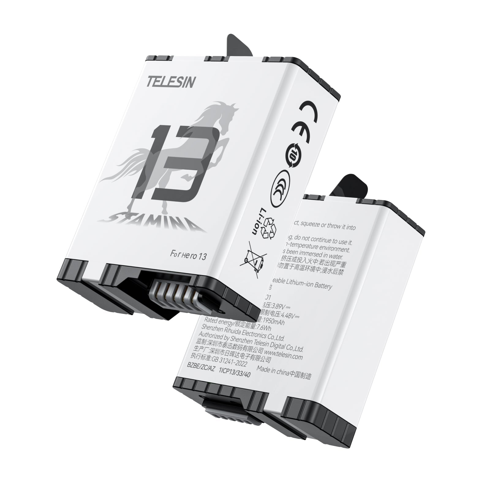 High performance battery for gopro 13