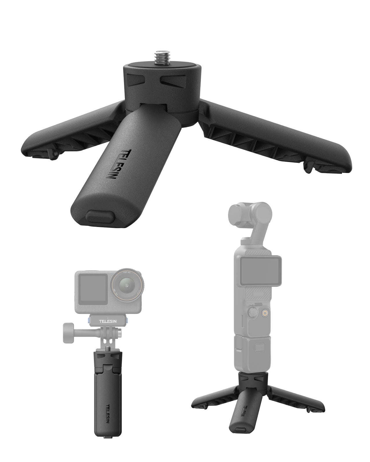 Mini Portable Tripod & Grip 2-in-1 for Osmo Pocket 4/3