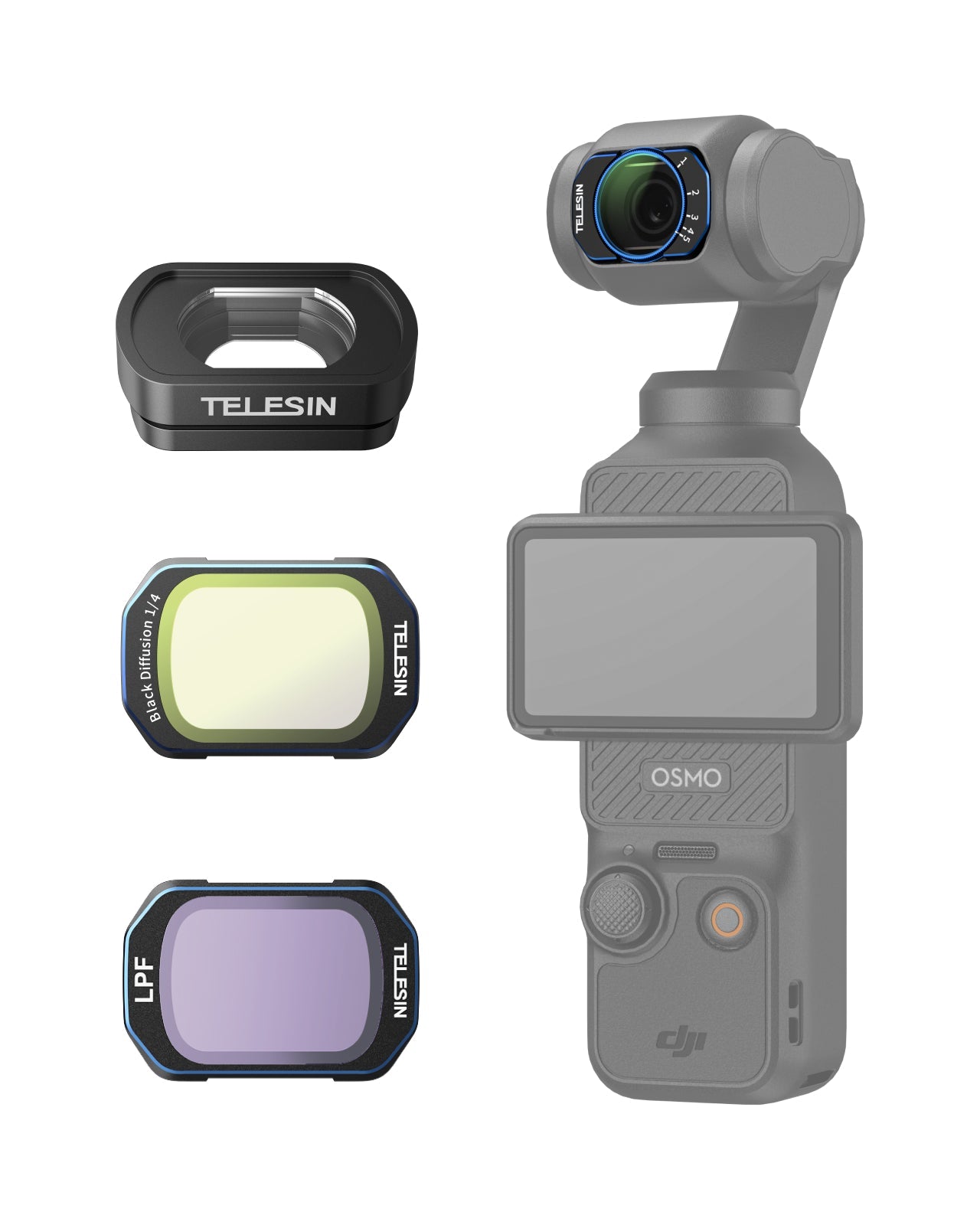 Pocket 4/3 Filter Kit (1/4 Black Mist +LPF+Wide-angle Lens)