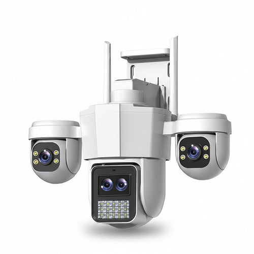 360° Wireless Security Camera - Outdoor Night Vision, 4G Solar Powered, Remote Access