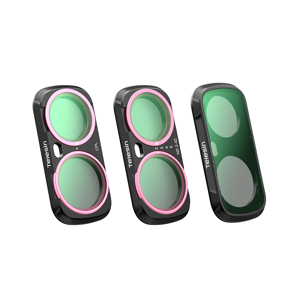 Telesin CPL+VND+1/4 Black Diffusion Filter Kit for Insta360 Luna Ultra