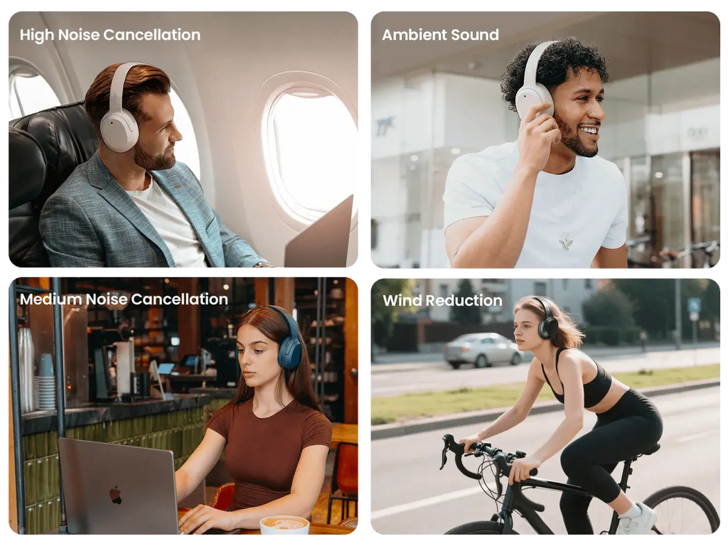 Edifier W820NB ANC Wireless Headphones - Long Battery Life, Comfortable Fit, Premium Sound