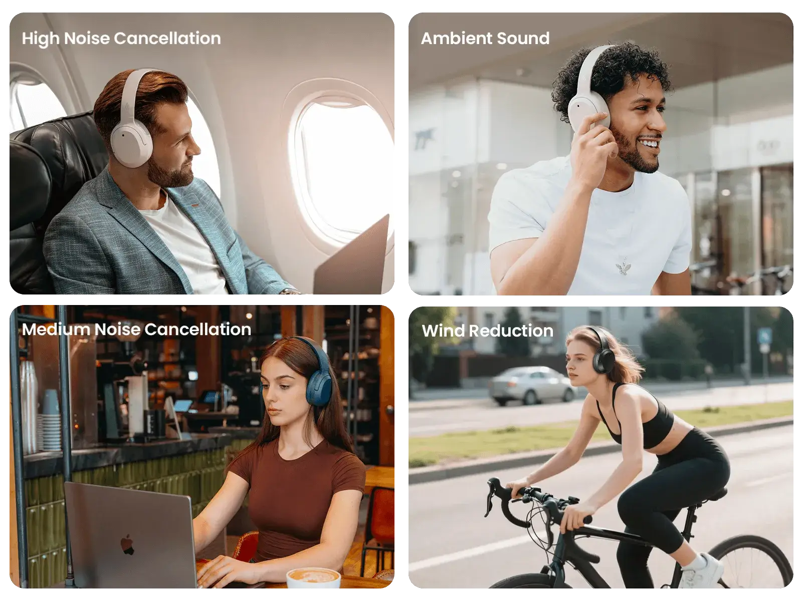 Edifier W820NB ANC Wireless Headphones - Long Battery Life, Comfortable Fit, Premium Sound