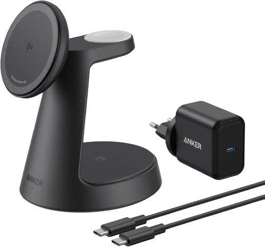 Station de charge sans fil Anker MagGo (3-en-1)