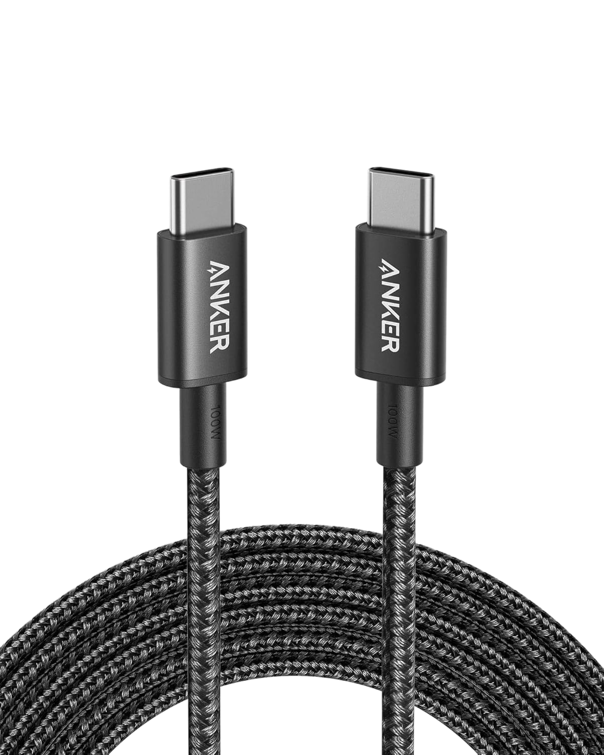 USB-C to USB-C Cable (10ft, Braided, 100W)