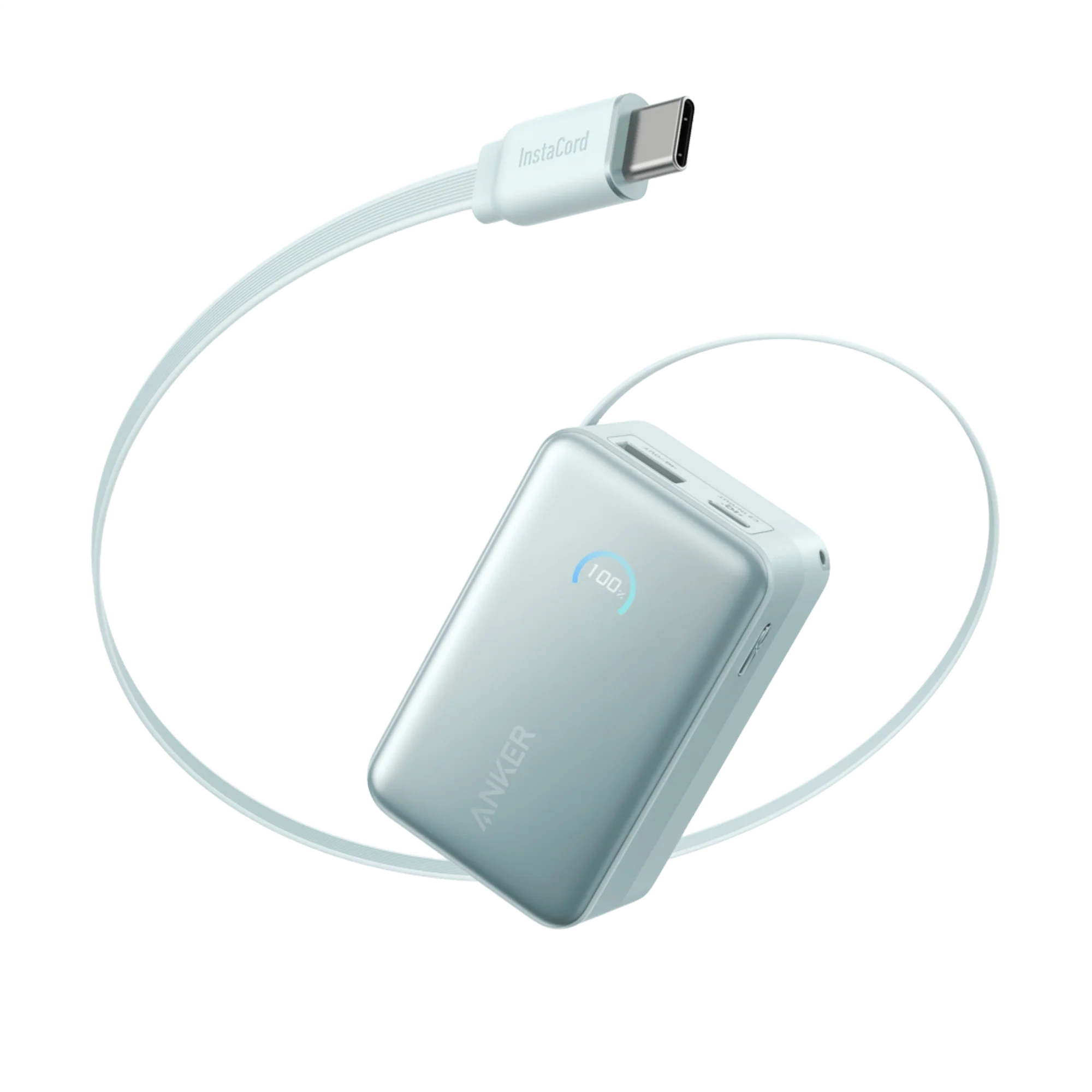 Anker A1638 10000mAh 45W Fast Charging Power Bank with Built-in Retractable Cable