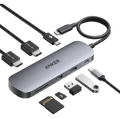 Anker Nano USB-C Hub (8-in-1, Dual Display), 10 Gbps Speed, 85W Max Fast Laptop Charging