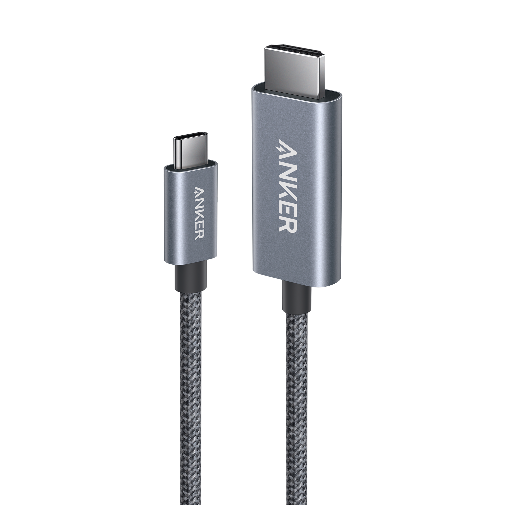 Anker HDMI Cable, 4K@60Hz Ultra-Fast Nylon-Braided USBC to HDMI Cord with Advanced Shielding, Thunderbolt 5/4/3