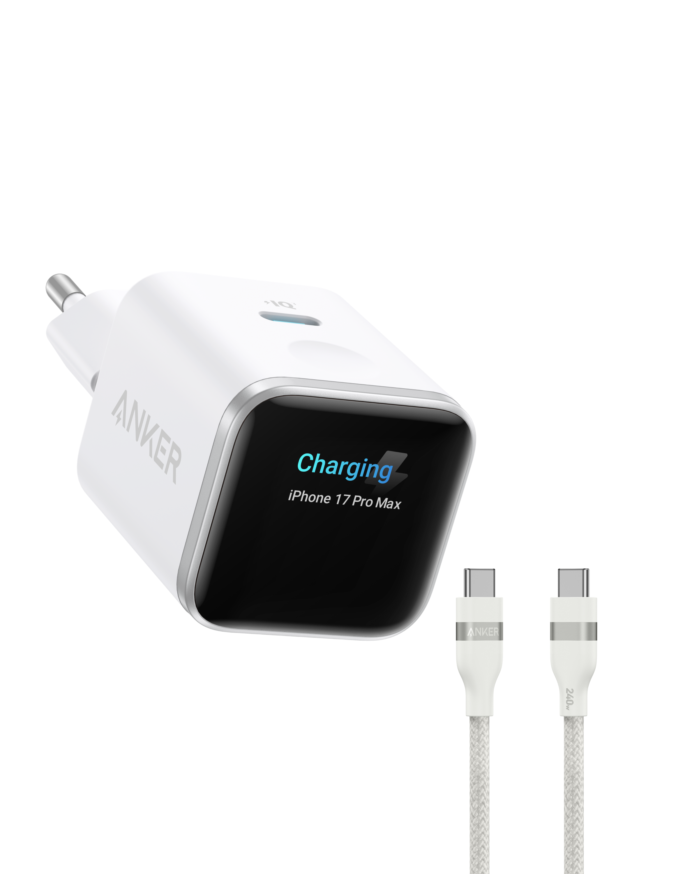 Ładowarka Anker Nano (45 W, inteligentny wyświetlacz)