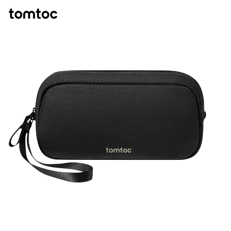 tomtoc T12 Tech Organizer Bag - Portable Electronics Accessories Pouch for Cables, Chargers, Hard Drives, and More