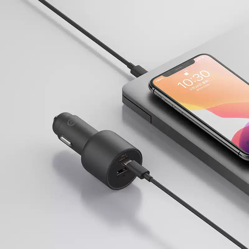 Xiaomi 100W Dual Port (USB-A & USB-C) Fast Car Charger for Smart Devices