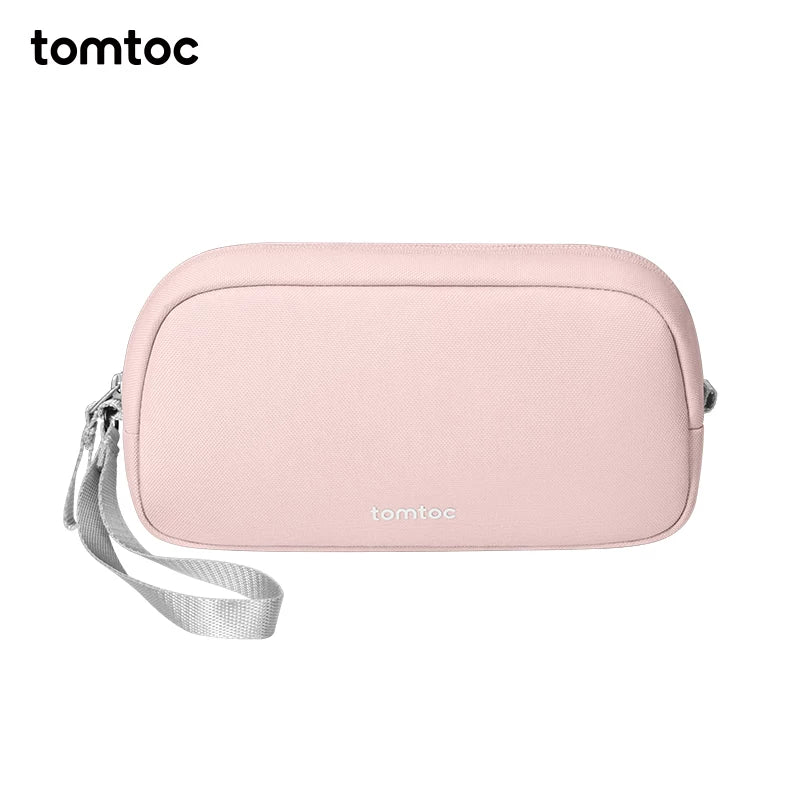 tomtoc T12 Tech Organizer Bag - Portable Electronics Accessories Pouch for Cables, Chargers, Hard Drives, and More