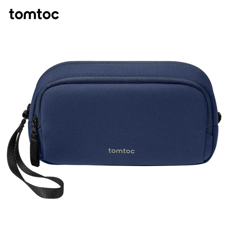 tomtoc T12 Tech Organizer Bag - Portable Electronics Accessories Pouch for Cables, Chargers, Hard Drives, and More