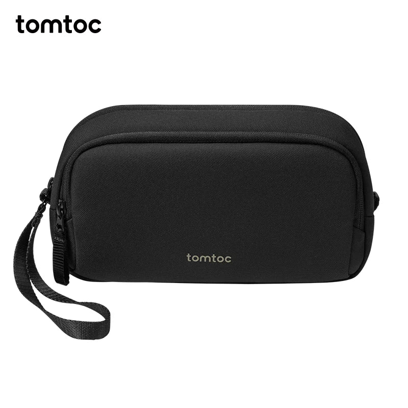 tomtoc T12 Tech Organizer Bag - Portable Electronics Accessories Pouch for Cables, Chargers, Hard Drives, and More