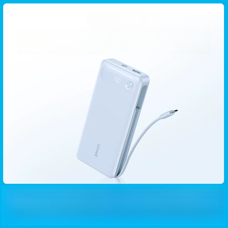 Anker 65W Power Bank 20000mAh, Portable Laptop Charger with Built-In USB-C Cable