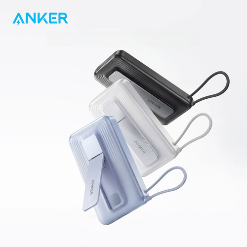 Anker Zolo 45W Power Bank 10000mAh, Slim Portable Charger with Retractable USB-C Cable & Smart Display
