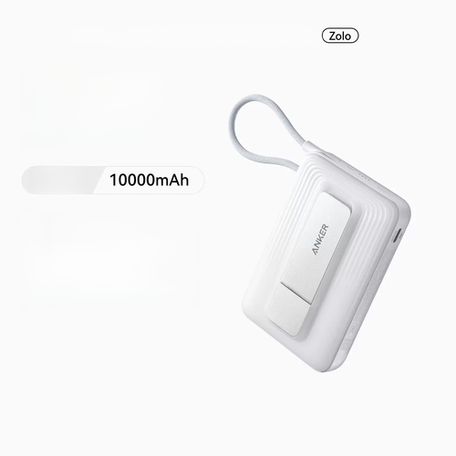 Anker Zolo 45W Power Bank 10000mAh, Slim Portable Charger with Retractable USB-C Cable & Smart Display