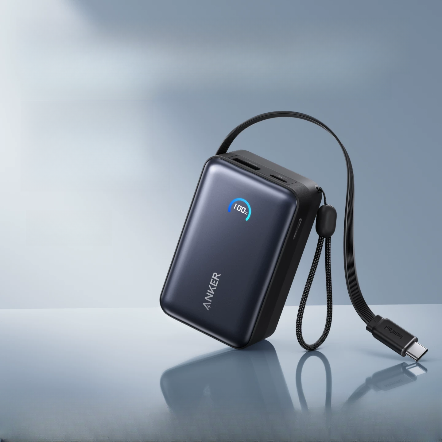 Anker Nano A1638 45W Power Bank 10000mAh, Energy Pod with Retractable USB-C Cable