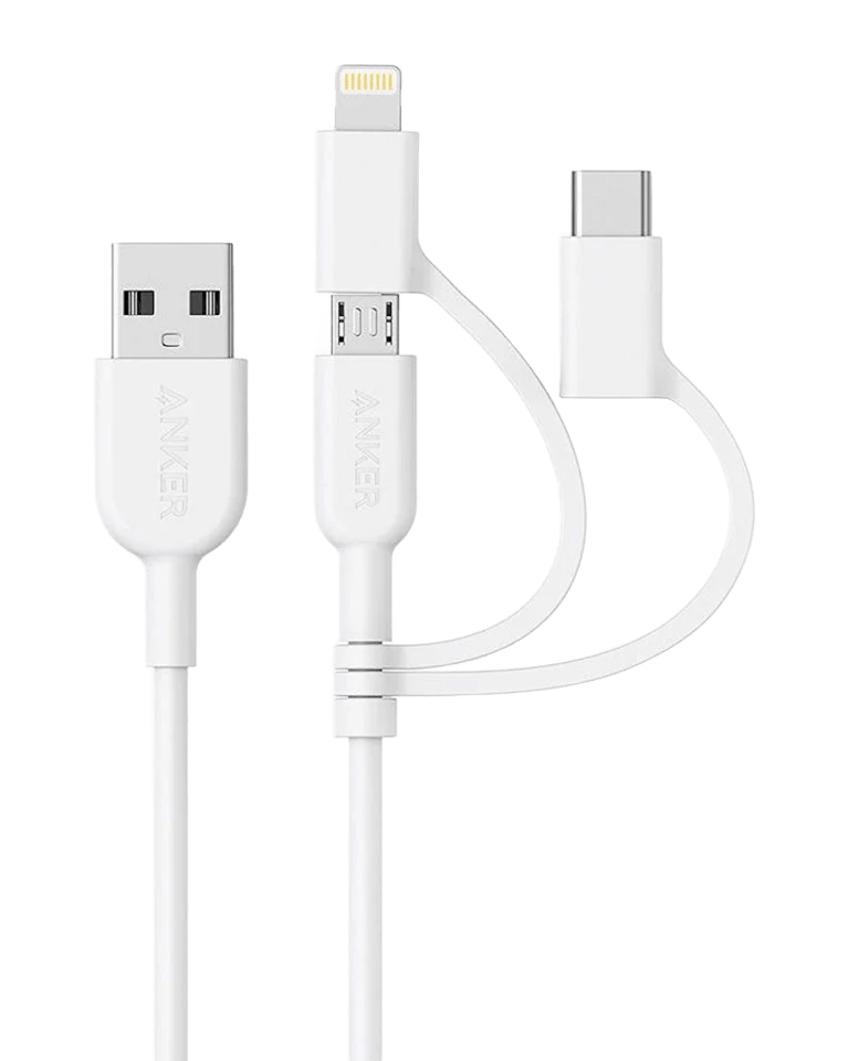 Anker 321 USB-A Cable (0.9m, 3-in-1)