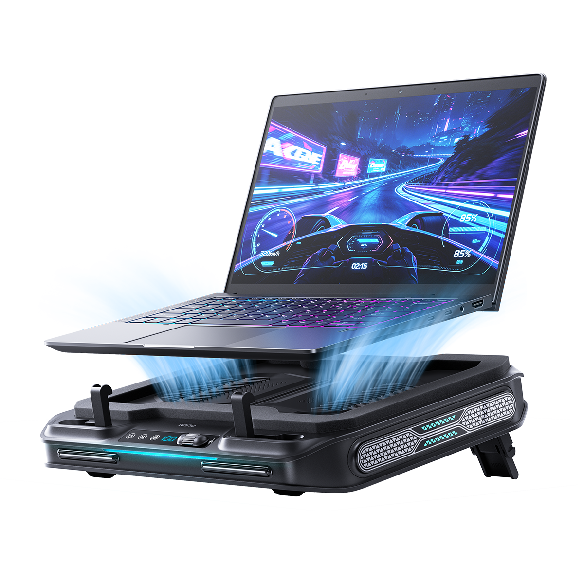llano V11Pro RGB Laptop Cooling Pad