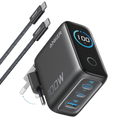 Anker Ładowarka (100 W, 3 porty, inteligentny wyświetlacz)