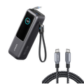 Powerbank Anker do laptopa (25 000 mAh, 165 W, wbudowane i chowane kable) i Kabel Anker USB-C do USB-C (240 W, pleciony z recyklingu)
