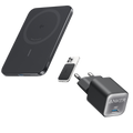 Powerbank Anker Nano (5 000mAh, MagGo, smukła konstrukcja) i Ładowarka Anker 511 (Nano 3, 30 W)