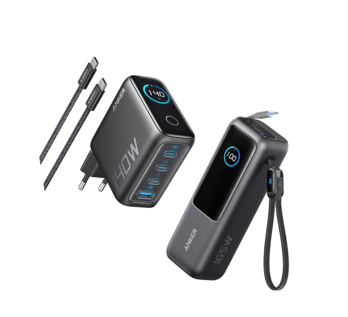 Powerbank do laptopa Anker i ładowarka do laptopa Anker i Ładowarka Anker 140W USB C, ładowarka do laptopa, 4-portowa