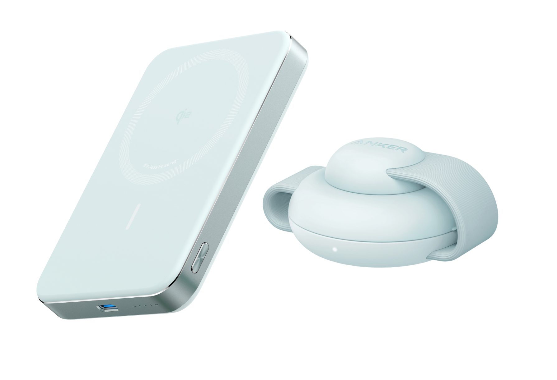 Powerbank Anker MagGo (10K, smukła konstrukcja) i Stacja ładowania bezprzewodowego Anker MagGo (3 w 1, składana podkładka)