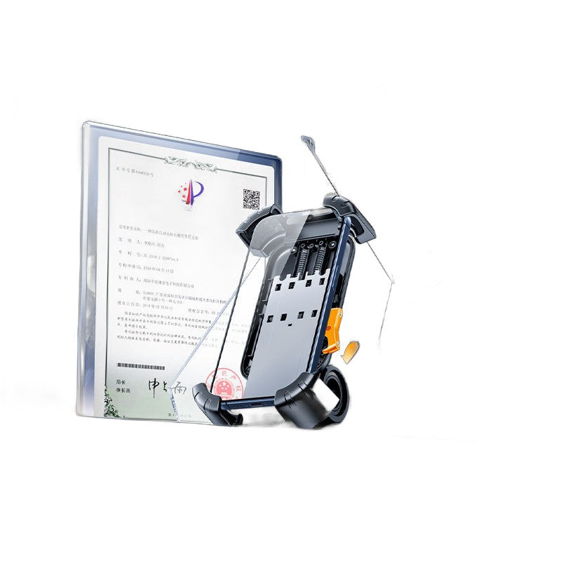 Flashes Universal Motorcycle Phone Mount - Secure & Shockproof for E-bikes, Scooters, Cycling Navigation