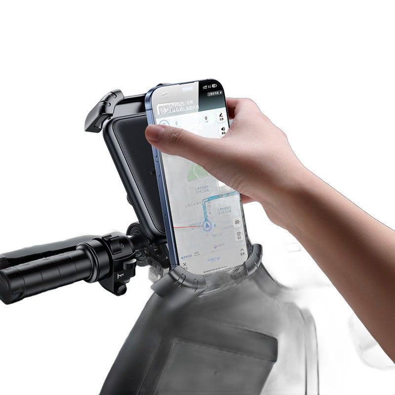 Flashes Universal Motorcycle Phone Mount - Secure & Shockproof for E-bikes, Scooters, Cycling Navigation