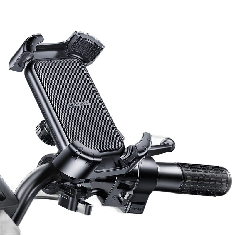 Flashes Universal Motorcycle Phone Mount - Secure & Shockproof for E-bikes, Scooters, Cycling Navigation