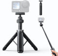 llano 16" Magnetic Action Camera Tripod for DJI Osmo Action 6, Osmo Nano, Mini Tripod with Magsafe Quick Release Adapter, Small Selfie Stick, 360° Ball Head, Portable, Lightweight, Black