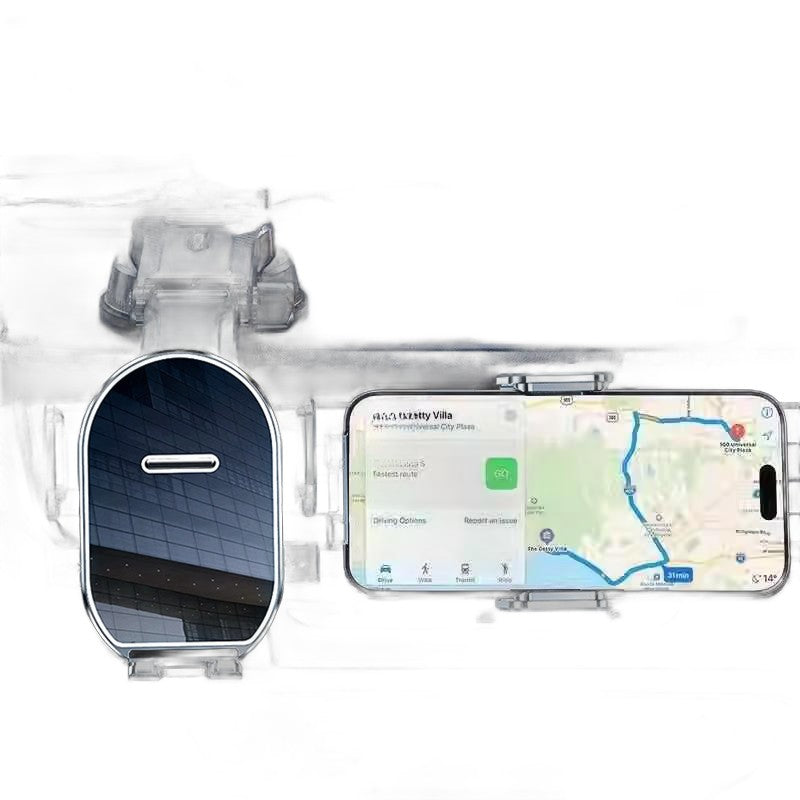 Car Phone Holder Mount - Universal Dashboard & Windshield Suction Cup for Secure Navigation