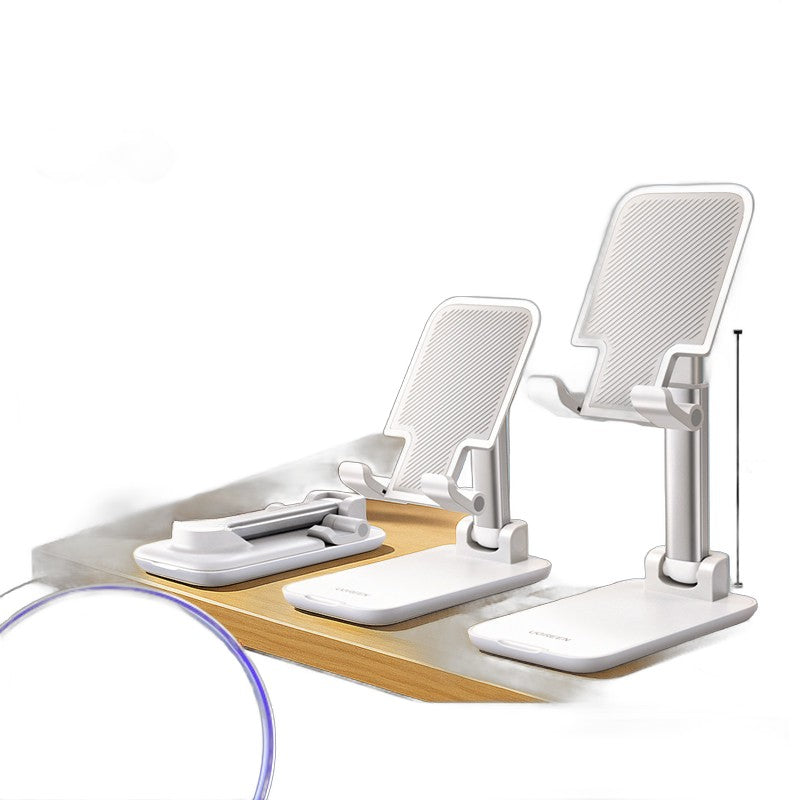 UGREEN Metal Phone Stand for Desk - Adjustable Height & Angle, Foldable Tablet Holder for Live Streaming, Office, Bedside - Universal Compat