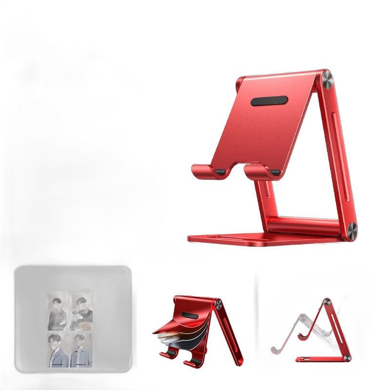 UGREEN Metal Phone Stand for Desk - Adjustable Height & Angle, Foldable Tablet Holder for Live Streaming, Office, Bedside - Universal Compat