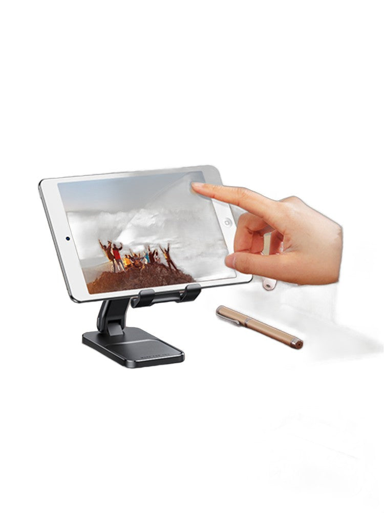 UGREEN Metal Phone Stand for Desk - Adjustable Height & Angle, Foldable Tablet Holder for Live Streaming, Office, Bedside - Universal Compat
