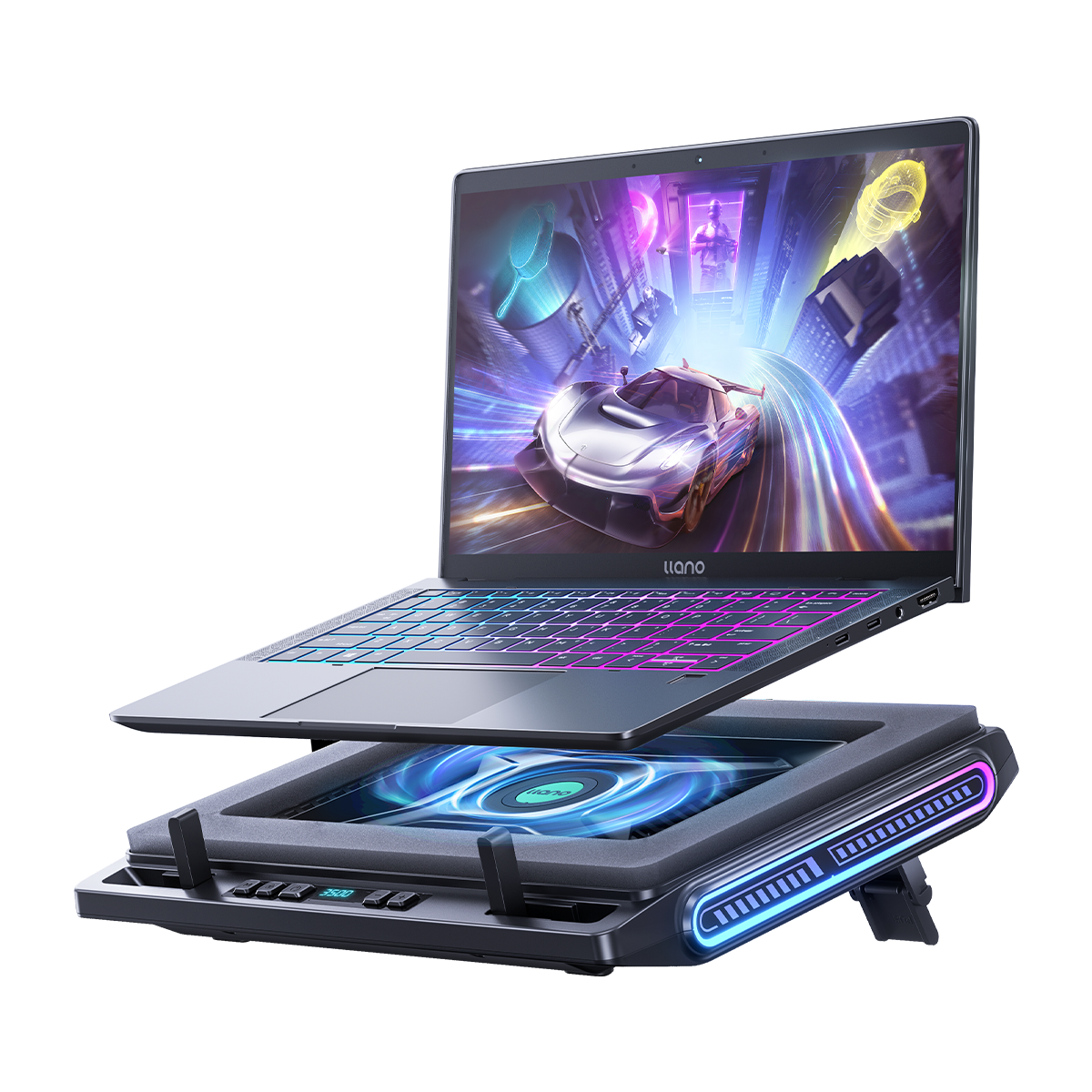 llano V10 RGB  Laptop Cooling Pad