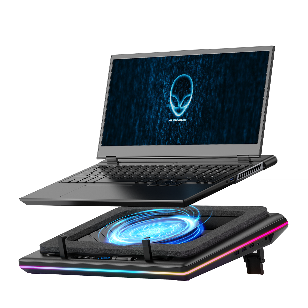 llano V12 RGB Laptop Cooling Pad